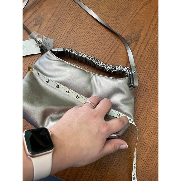 NWT A New Day Metallic Gray Purse - Picture 7 of 8